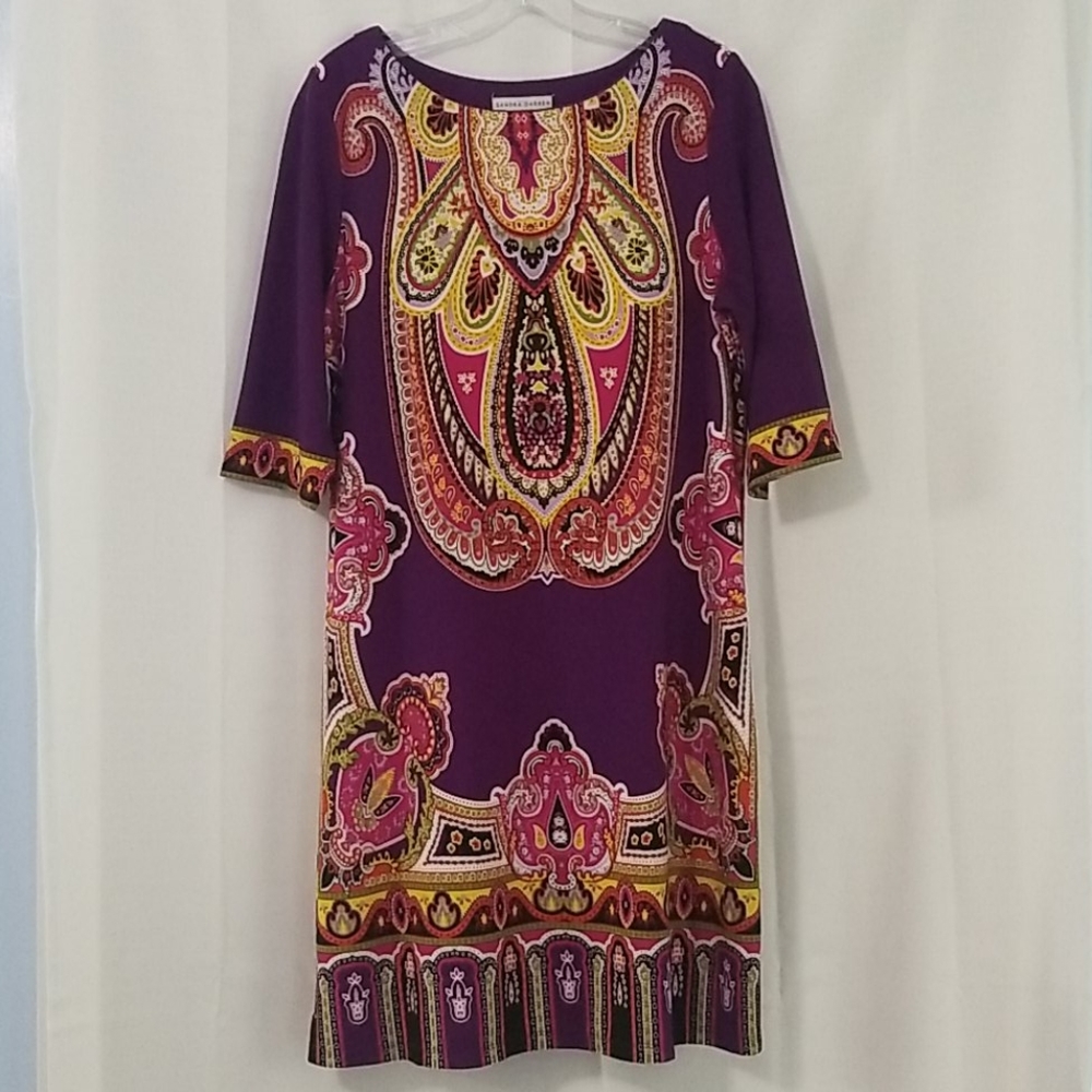 Beautiful Shift Dress Sz 12 by Sandra Darren